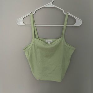 Light green crop top